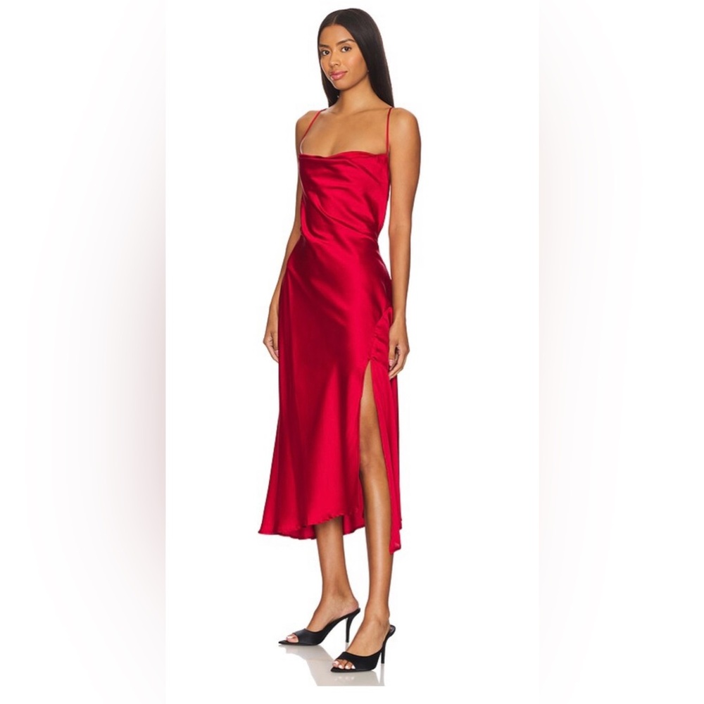 ASTR the label Gaia Midi Dress- Red/ S